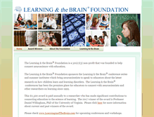 Tablet Screenshot of learningandthebrain.org